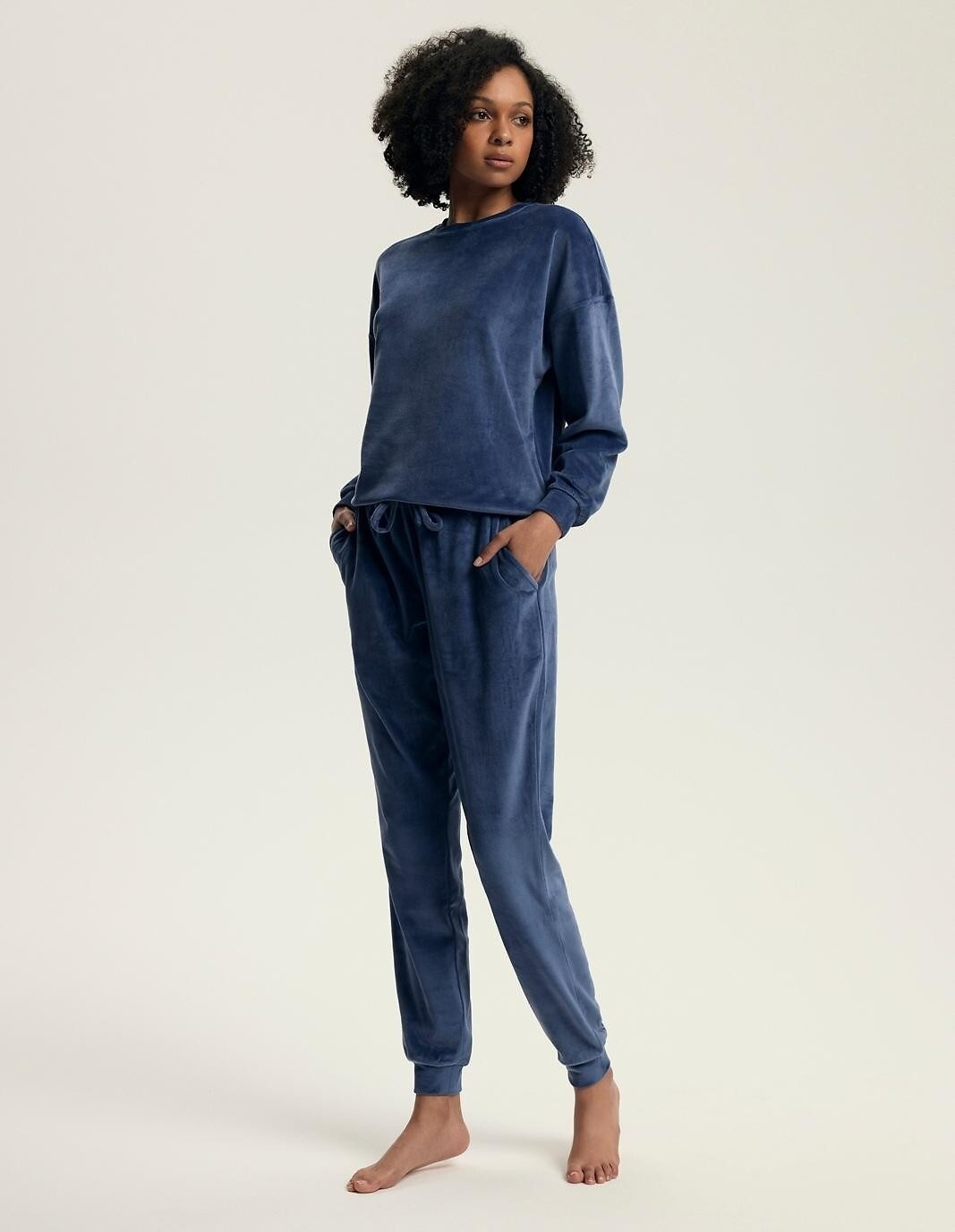 Henderson Ladies ilga pižama - namų rūbas DELANIE BLUE 43722