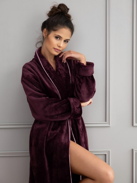 Sensis ilgas soft chalatas CAMERON burgundy