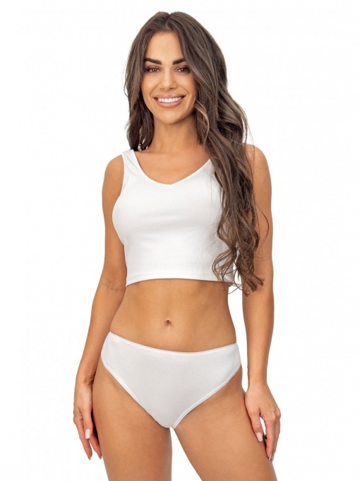 Donna nėriniuotos klasikinės kelnaitės LACEY 233 ECRU