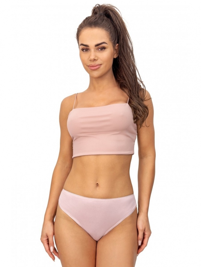 Donna nėriniuotos klasikinės kelnaitės LACEY 233 PINK