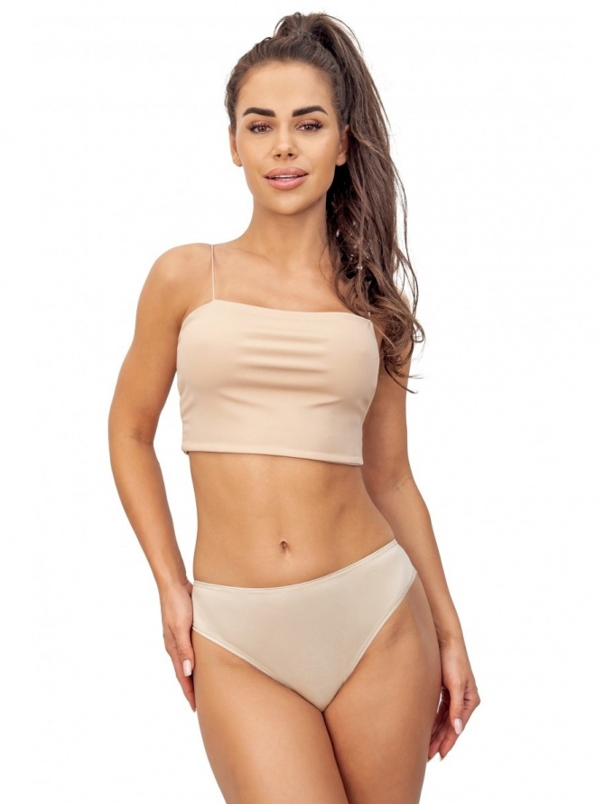 Donna nėriniuotos klasikinės kelnaitės LACEY 233 BEIGE