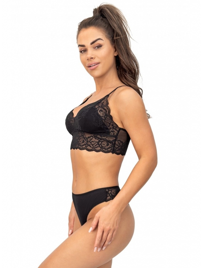 Donna nėriniuota braletė LACE TOP BLACK