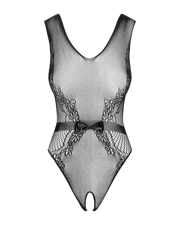 Obsessive seksualus bodis - kūno kojinė B115 juodos spalvos