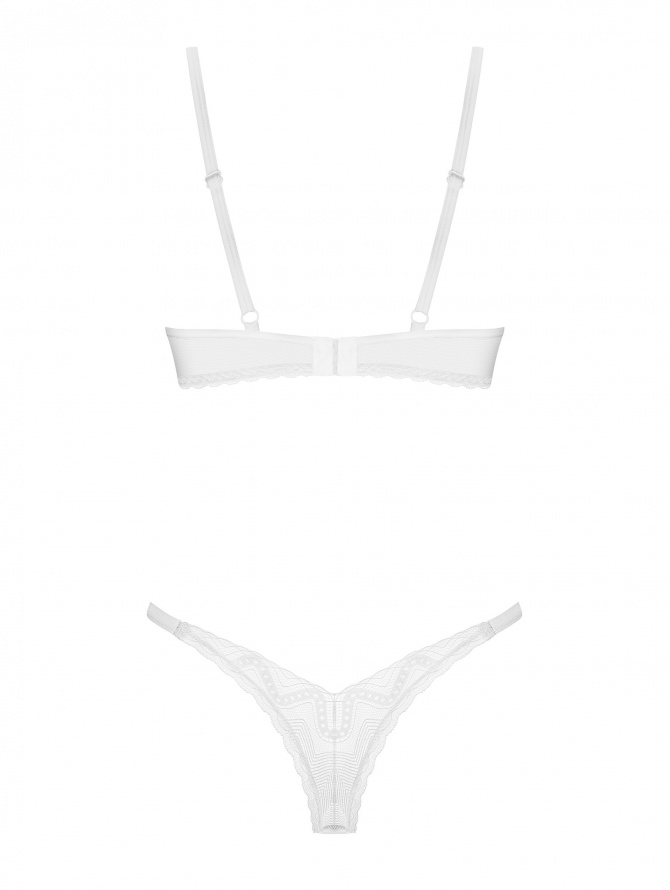 Seksualus baltas dviejų dalių komplektas ALISSIUM SET