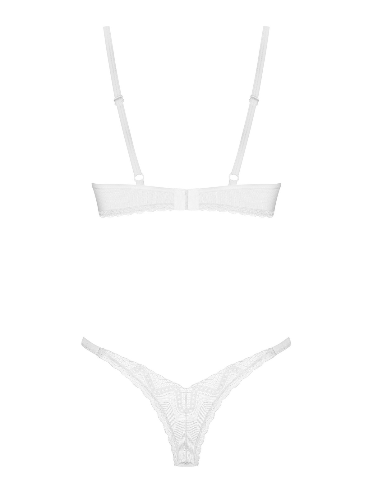 Seksualus baltas dviejų dalių komplektas ALISSIUM SET